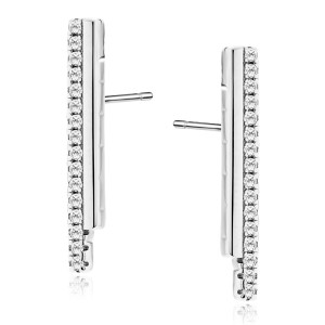 Cercei argint cu pietre DiAmanti Z2176ER_W-DIA (Argint 925‰ 1,8 g.)